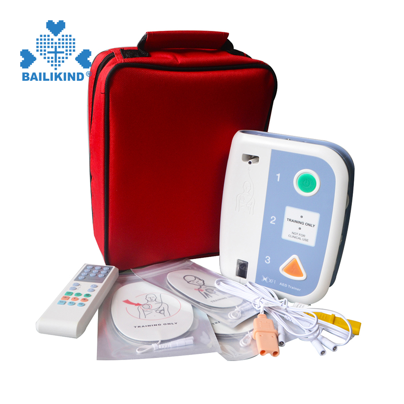 Wéi benotzen ech AED Trainer Automatiséierter externen Defibrillator Léier Éischt Hëllef Training Fir CPR Schoul Zweesproocheg Teach Tools