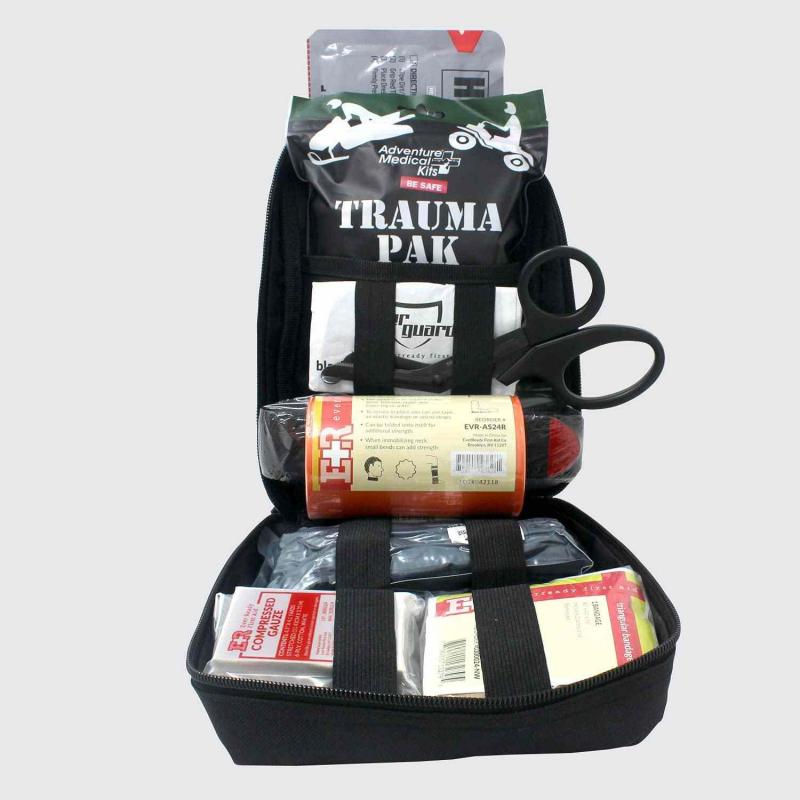 Black Noutfall Kit Pouch: Fuert et mat Iech, reest mat Fridden vum Geescht
