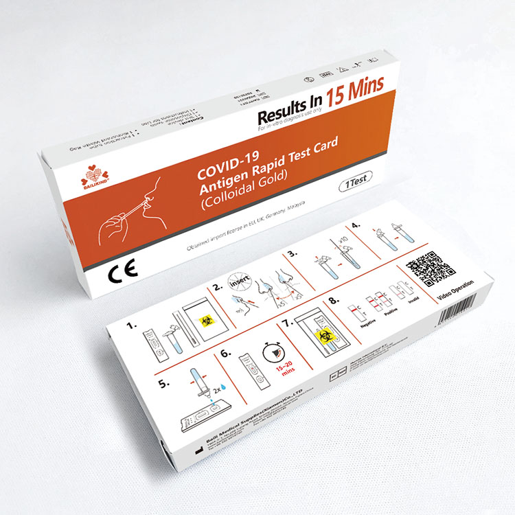 COVID-19 Antigen Rapid Test Card (kolloidal Gold)