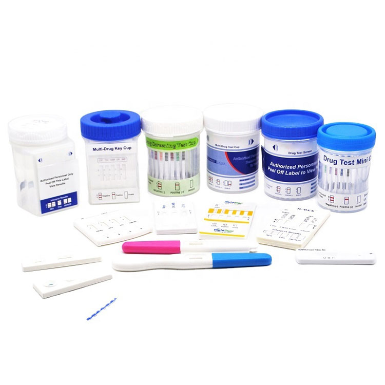 Drogenbecher Mëssbrauch Saliv Urin Pass Rapid Self-Home Test Kit