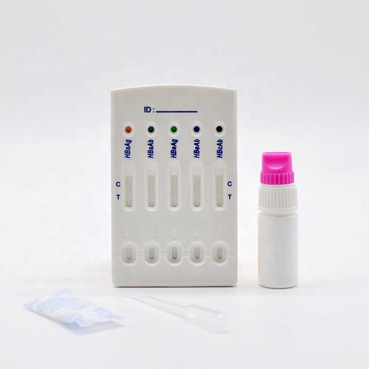 Hbsag Hbsab Hbeag Hbeab Hbcab 5 An 1 Hbv Combo Test Kit