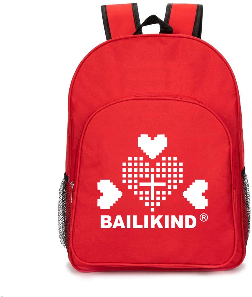 Red Nylon Kannerbetreiung Éischt Hëllef Rucksak Bag