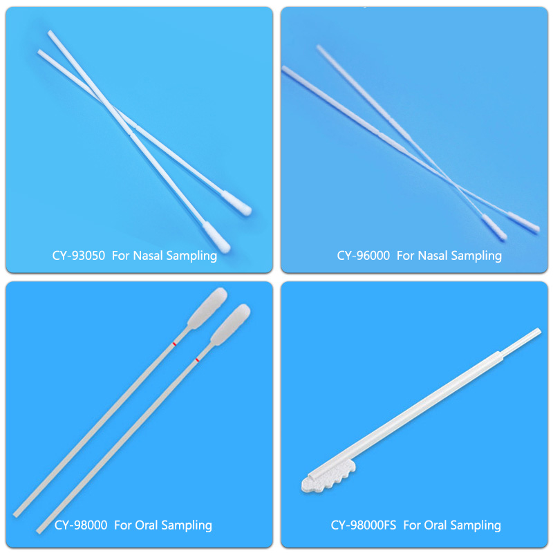 Steril Buccal Nylon Haut Sample Sammlung Flexibel Handle Virus Sammlung Mikrobiologie Probe Transport Swab